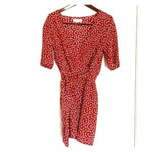 Red and white Faithfull dress. Size 6.  Worn once.